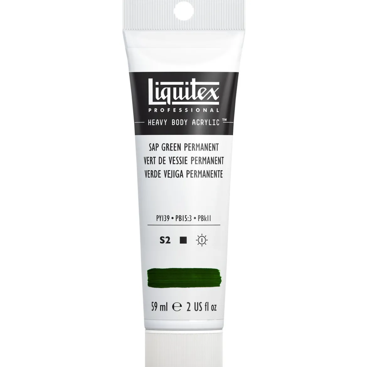 Liquitex Heavy Body akrylmaling 59 ml – 316 Phthalocyanine blue green shade.