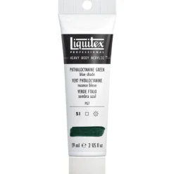 Liquitex Heavy Body akrylmaling 59 ml – 317 Phthalocyanine green blue shade.