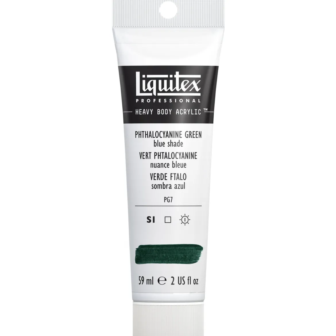 Liquitex Heavy Body akrylmaling 59 ml – 319 Phthalocyanine green yellow shade.