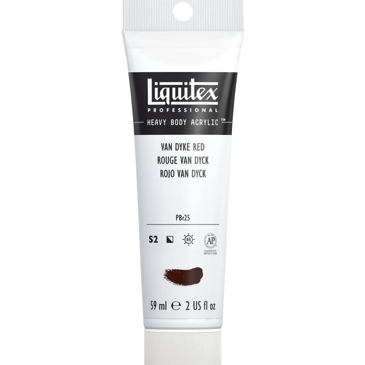 Liquitex Heavy Body akrylmaling 59 ml – 392 Van Dyck red.