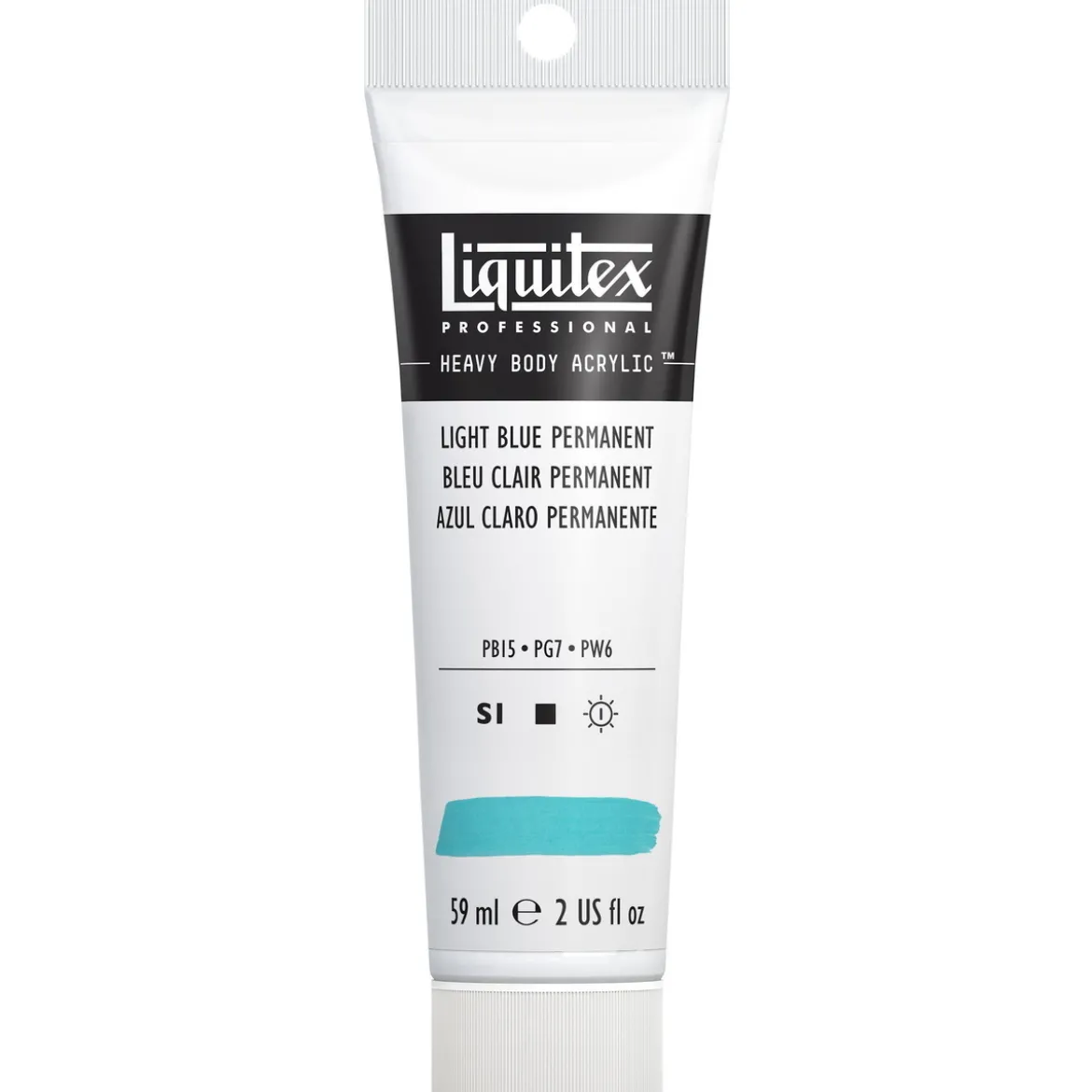 Liquitex Heavy Body akrylmaling 59 ml – 770 Light blue permanent