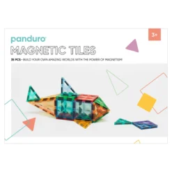 Magnetic Tiles Start-kit, 35 magnetiske deler i ulike former
