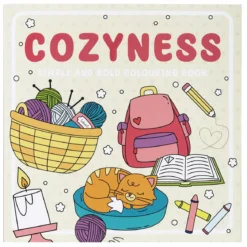 Malebok Cozyness, 20×20 cm, 24 motiver med masse kos!