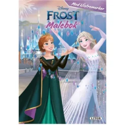 Malebok Frost med klistremerker, 24 sidor