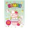 Malebok Kawaii 21×29,7 cm, 36 sider med søte motiver! +124 klistremerker