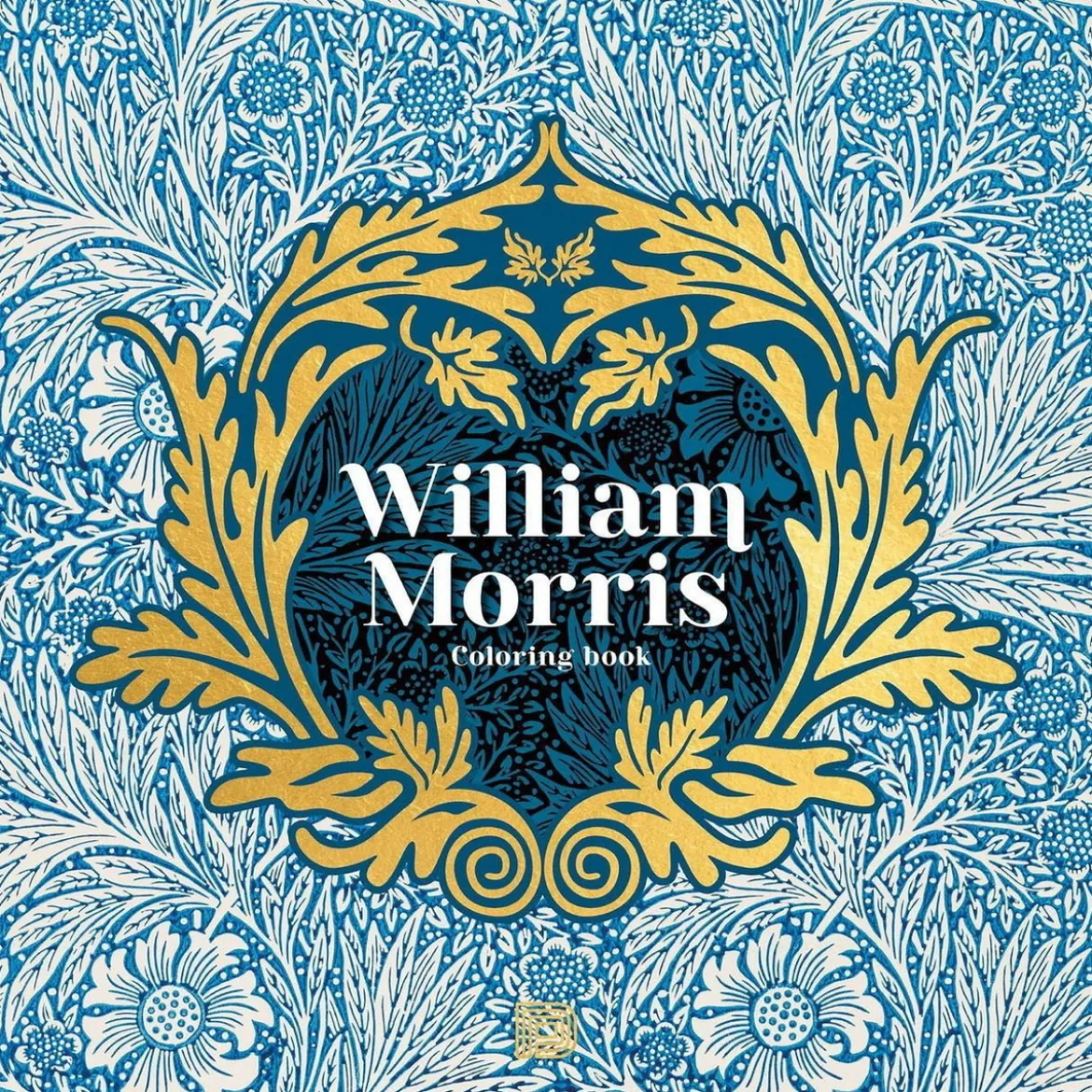 Malebok William Morris Coloring Book, 25×25 cm, 40 sider