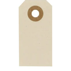 Manila tags Creme 3x6cm 20stk
