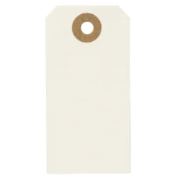 Manila tags Creme 4x8cm 20stk