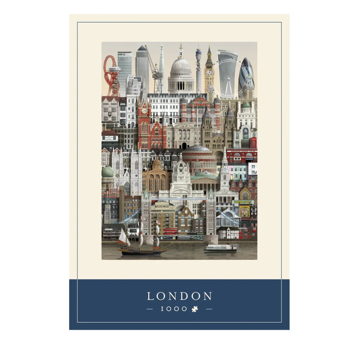 Martin Schwartz puslespill London bymotiv. 1000 biter, 50×70 cm