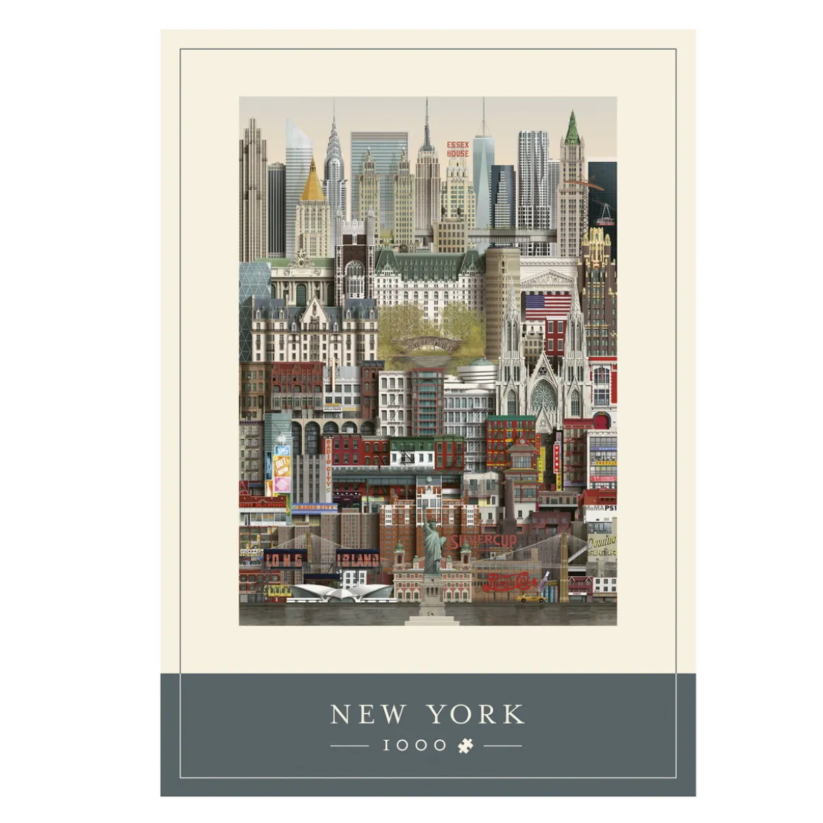 Martin Schwartz puslespill New York bymotiv. 1000 biter, 50×70 cm