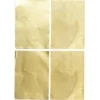 Messingark, tynn folie, 4 stk. A5-ark (148×210 mm), tykkelse 0,095 mm