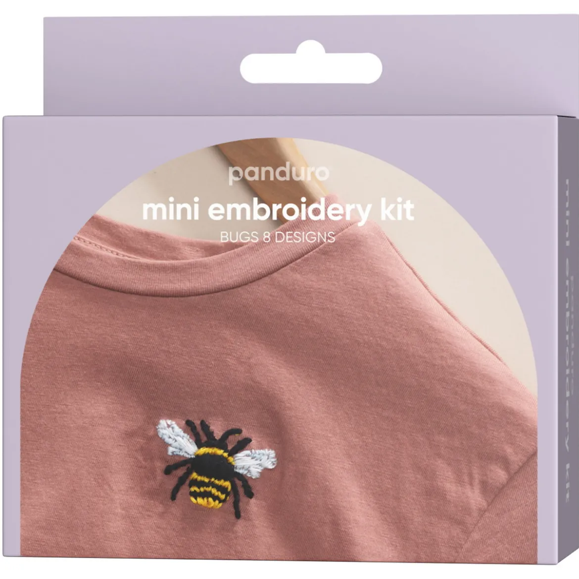 Mini broderisett sommerinsekter – alt for å brodere 8 ulike insekter på klærne dine