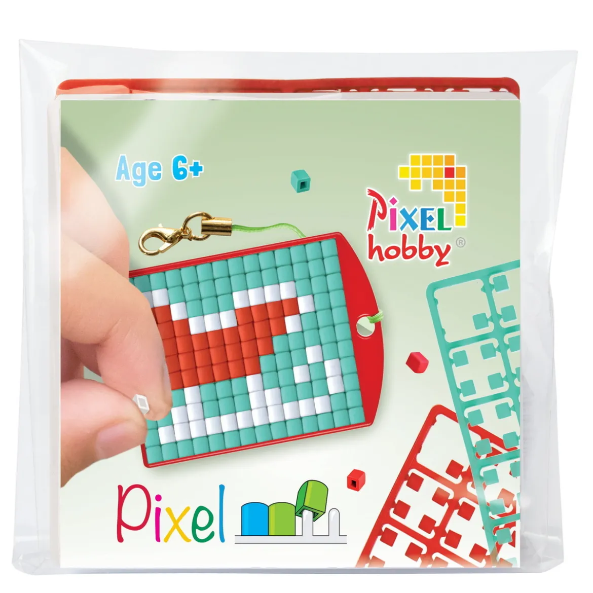 Mini-kit pikselhobby nisseslede – med nøkkelring 30×40 mm og 3×144 piksler