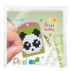 Mini-kit pikselhobby panda – med nøkkelring 30×40 mm og 3×144 piksler