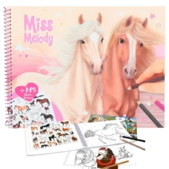 Miss Melody malebok – 44 motiver pluss klistremerker
