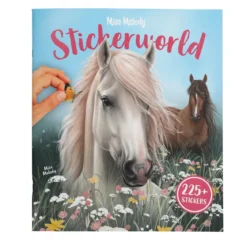 Miss Melody Stickerworld med en mengde hester og 225 klistremerker! 25×29 cm