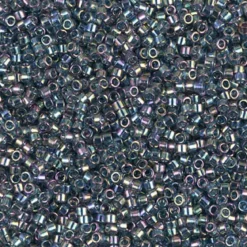 MIYUKI Delica 11/0 blågrå 5 g – DB0111 Transparent Blue Gray Luster Rainbow