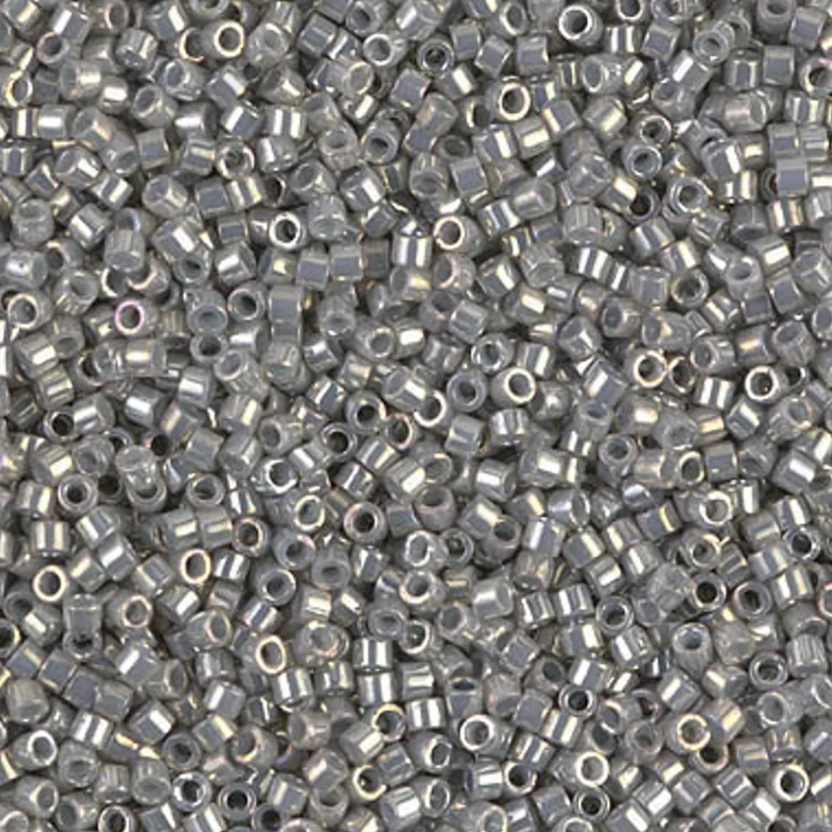MIYUKI Delica 11/0 grå glans 5 g – DB0251 Galvanized Grey Luster
