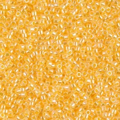 MIYUKI Delica 11/0 gul 5 g – DB0233 Lined Crystal Yellow Luster