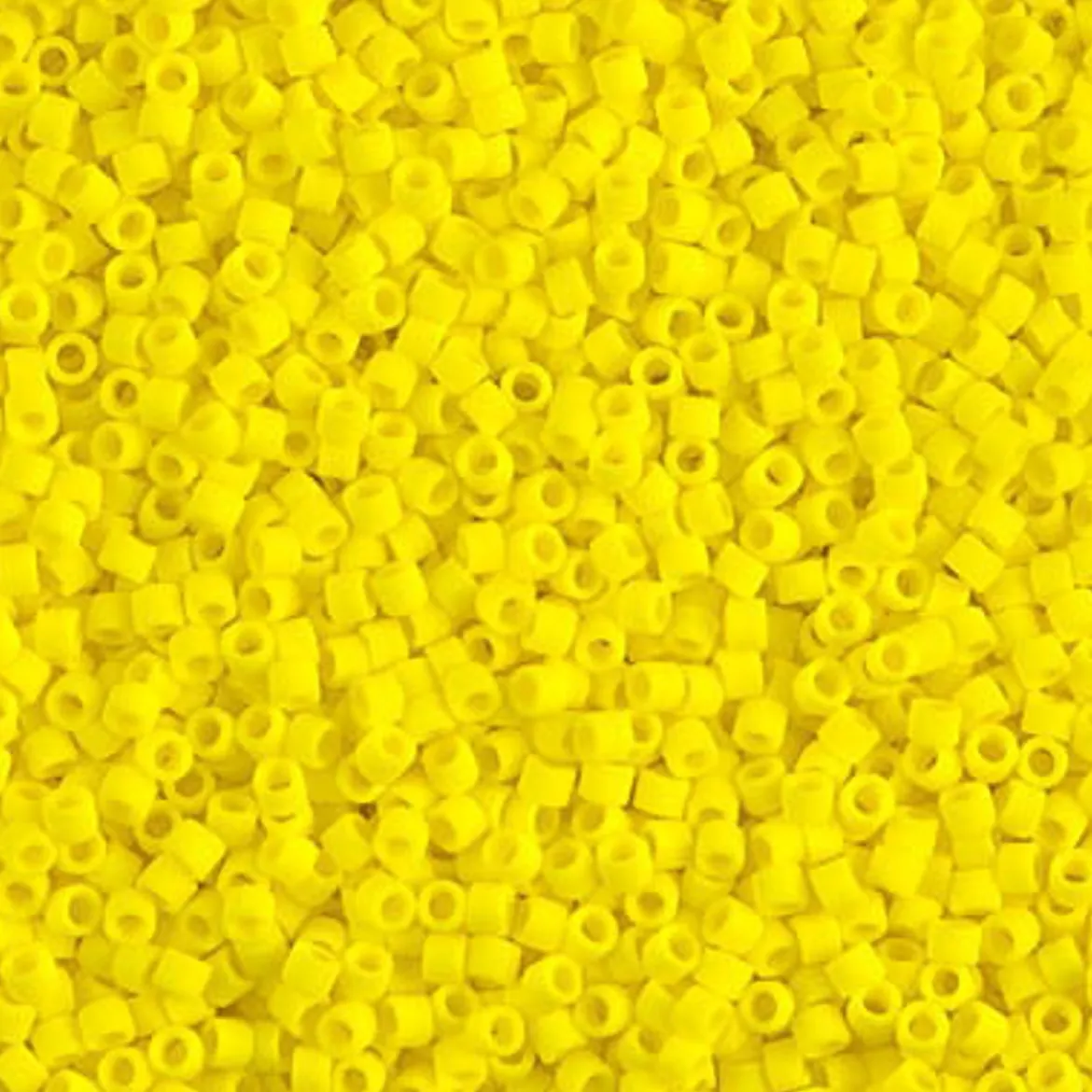 MIYUKI Delica 11/0 gul matt 5 g – DB0751 Matted Opaque Yellow