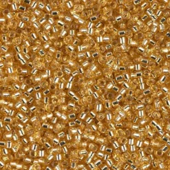 MIYUKI Delica 11/0 gull 5 g – DB0042 Silver Lined Gold