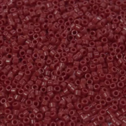 MIYUKI Delica 11/0 rød opak 5 g – DB1140 Matted Opaque Dark Red