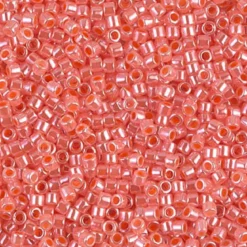 MIYUKI Delica laks glans 5g – DBM0235 Lined Crystal Salmon