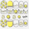 Neglstickers smiley – 20 neglklistremerker med smilefjes, tekst og små miniperler