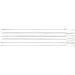 Nåler til lysformer, metallnåler for støping av lys, 6 stk. Lengde 17,3 cm