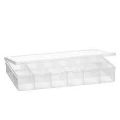 Oppbevaringseske av plast med 17 praktiske rom – 26×17×4,5 cm