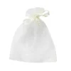 Organzaposer gaveposer av organza 10-pakning, transparent creme 9×11,5 cm