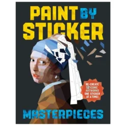 Paint by sticker masterpieces, fargelegg 12 klassiske mesterverk med klistremerker