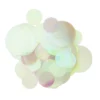 Paljetter, iriserende og transparente, diameter 2,5 og 4 cm. 160 stk.