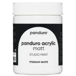 Panduro Acrylic akrylmaling, matt 500 ml – Titanium white