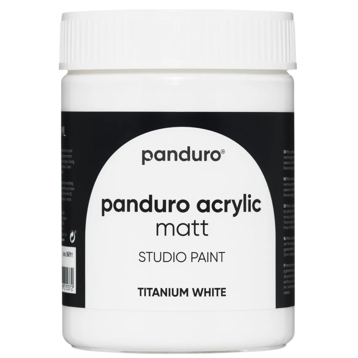 Panduro Acrylic akrylmaling, matt 500 ml – Titanium white