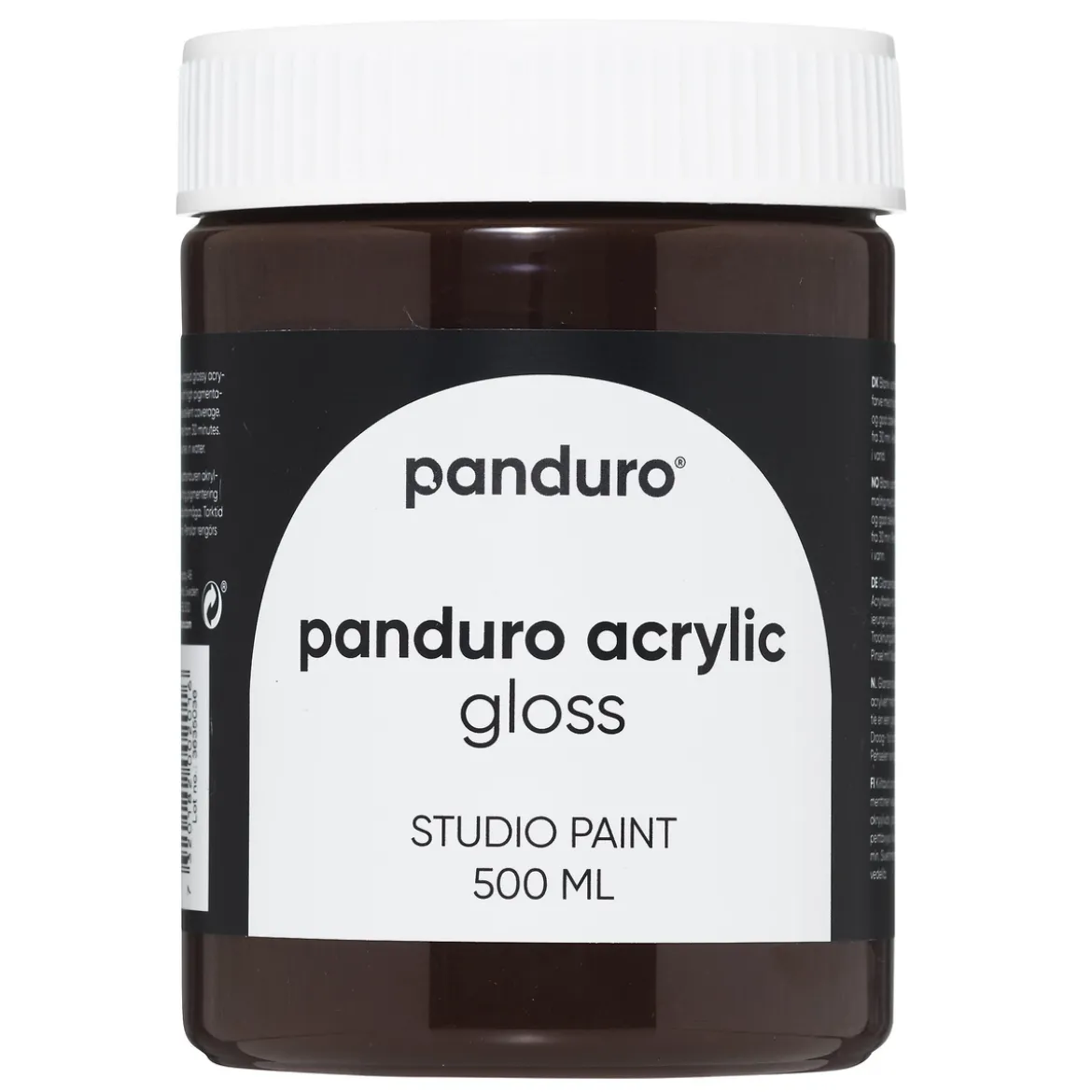 Panduro Acrylic Gloss blank akrylmaling 500 ml Burnt Umber