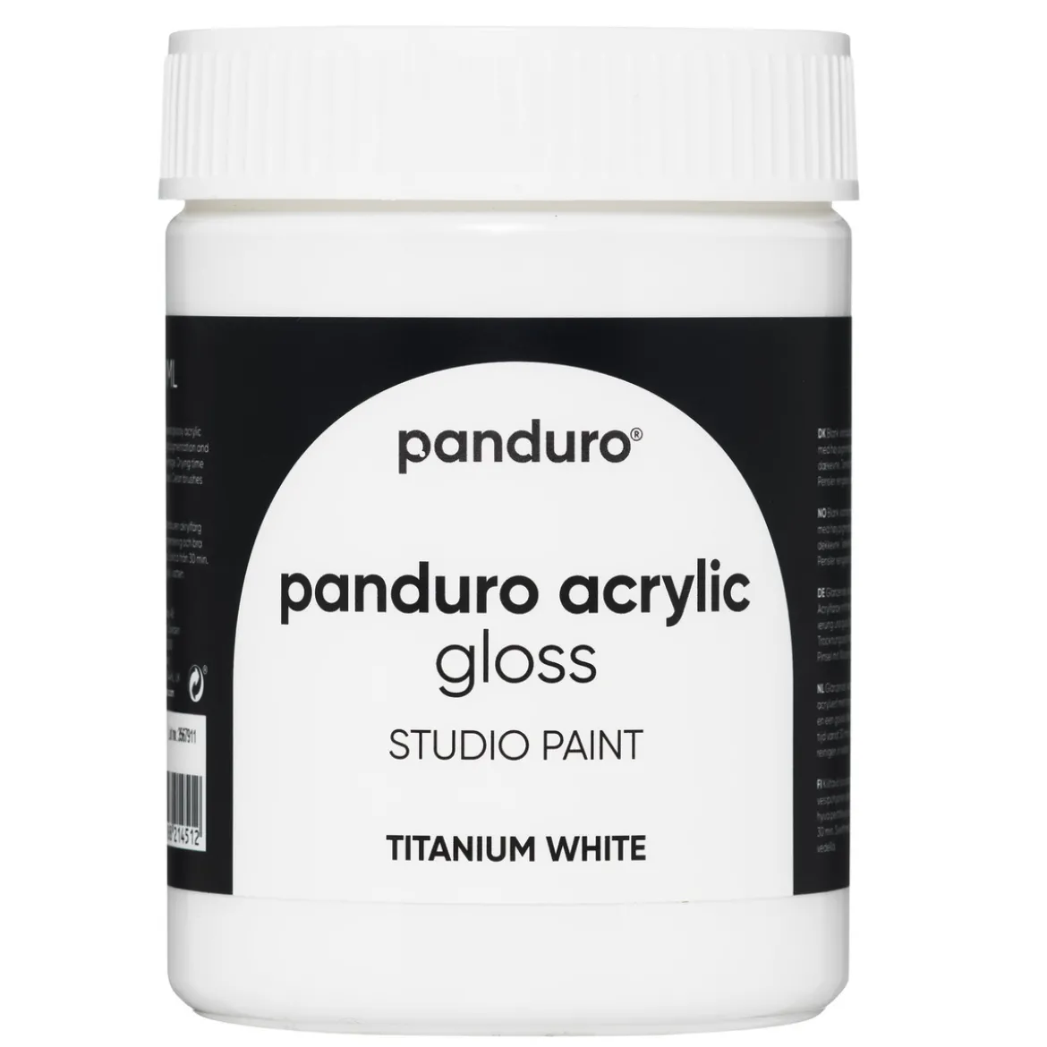 Panduro Acrylic Gloss blank akrylmaling 500 ml Titanium white