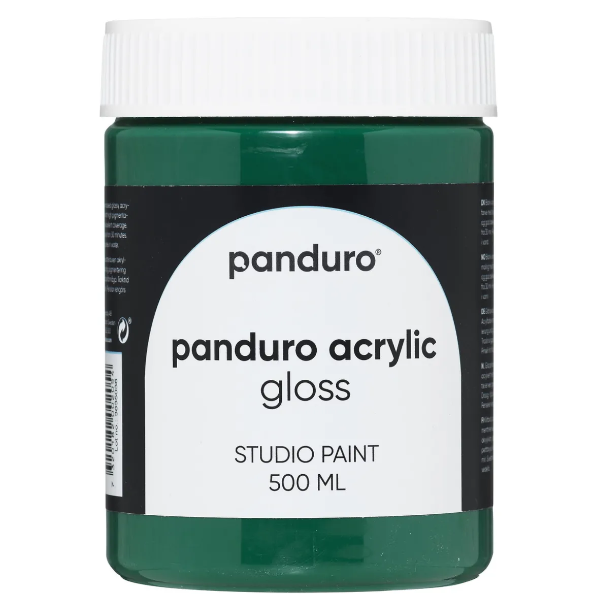 Panduro Acrylic Gloss blank akrylmaling 500 ml Emerald green
