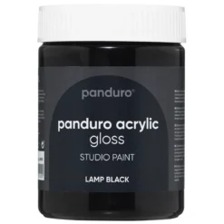 Panduro Acrylic Gloss blank akrylmaling 500 ml Lamp black