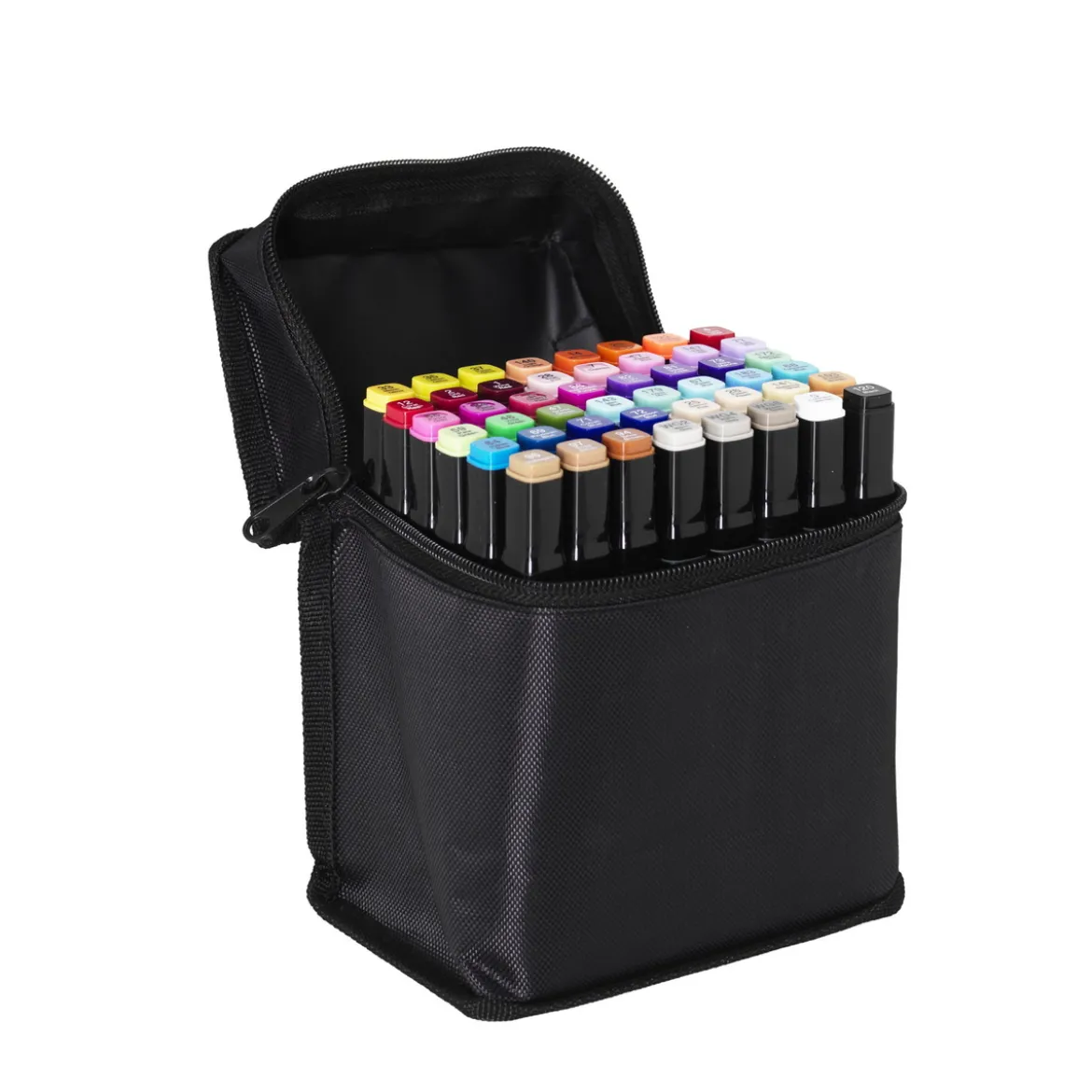 Panduro Colour Marker Basic 48 – tusjer med to tupper, med rund og skråskåret spiss