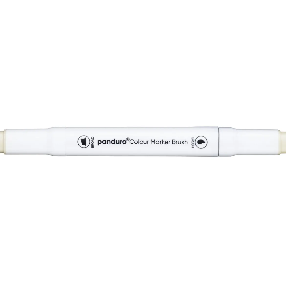 Panduro Colour Marker Brush, penselspiss og skråskjært spiss – Raw silk 134