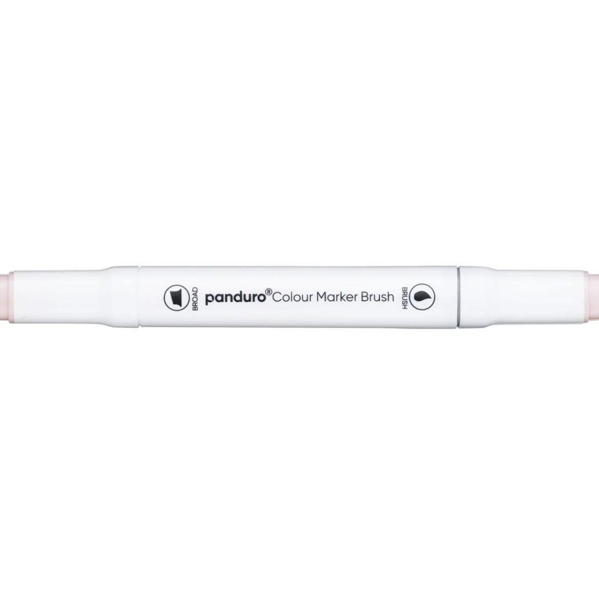 Panduro Colour Marker Brush, penselspiss og skråskjært spiss – Powder pink 27