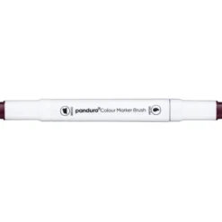 Panduro Colour Marker Brush, penselspiss og skråskjært spiss – Wine red 1