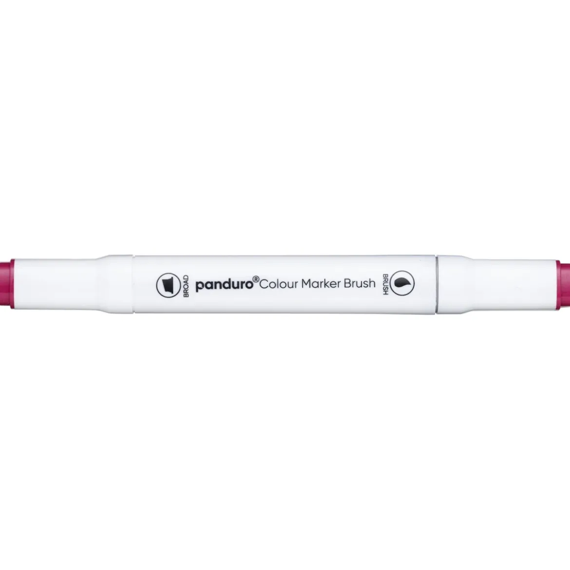 Panduro Colour Marker Brush, penselspiss og skråskjært spiss – Cherry red / purple 5