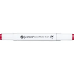 Panduro Colour Marker Brush, penselspiss og skråskjært spiss – Geranium 15