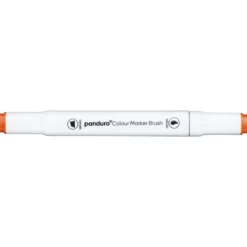 Panduro Colour Marker Brush, penselspiss og skråskjært spiss – Orange 23