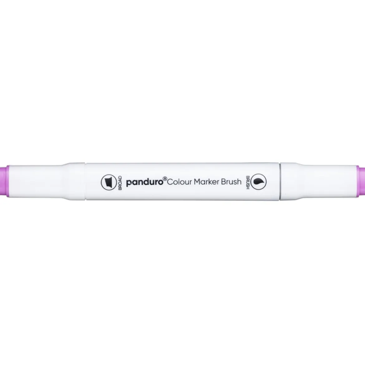 Panduro Colour Marker Brush, penselspiss og skråskjært spiss – Pale purple 89