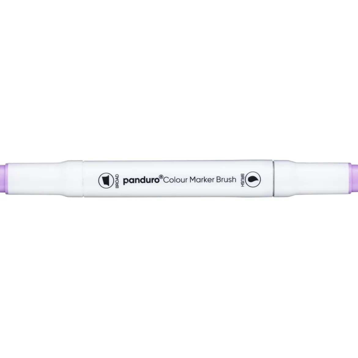 Panduro Colour Marker Brush, penselspiss og skråskjært spiss – Pale lilac 147