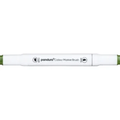 Panduro Colour Marker Brush, penselspiss og skråskjært spiss – Grass green 47