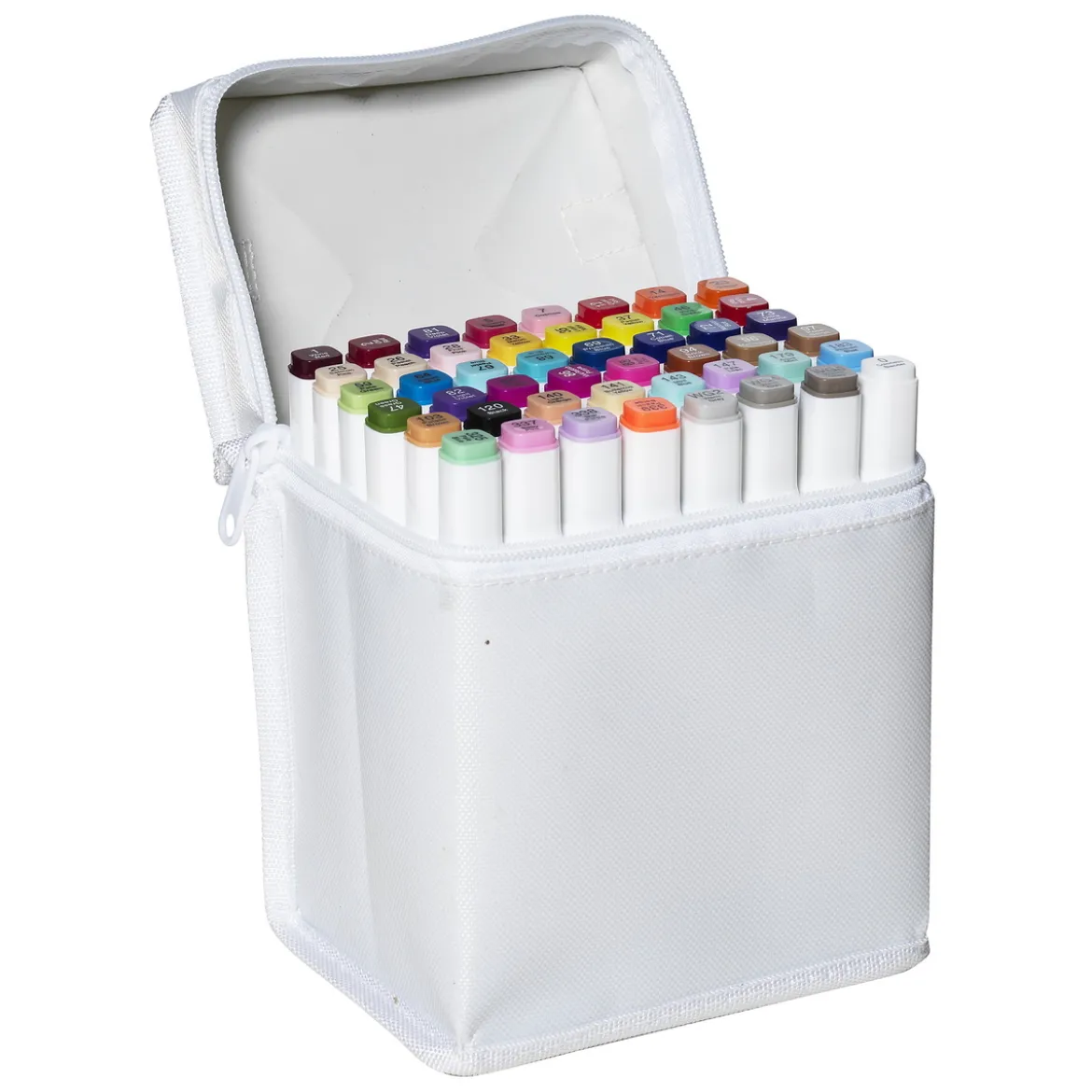 Panduro Colour Marker Brush 48 – twin-tip tusjer med penselspiss og skråskåret spiss